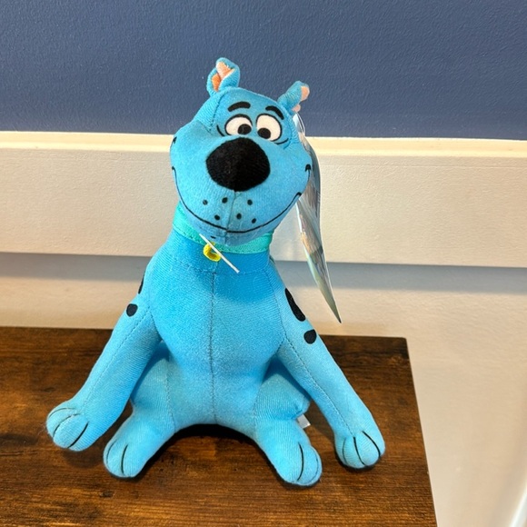New Scooby Doo Fluorescent Neon Blue Dog Plush WB Hanna-Barbera March 2023 - Picture 1 of 5